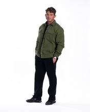 Įkelti vaizdą į galerijos rodinį, Chaki spalvos pūkio kostiumas su bomberiu