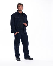 Įkelti vaizdą į galerijos rodinį, Mėlynos spalvos pūkio kostiumas su bomberiu