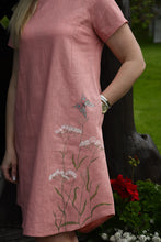 Įkelti vaizdą į galerijos rodinį, Rožinė lininė suknelė