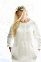 Įkelti vaizdą į galerijos rodinį, Balta lininė suknelė