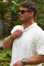 Įkelti vaizdą į galerijos rodinį, Baltas lino kostiumas su šortais