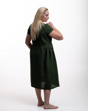 Įkelti vaizdą į galerijos rodinį, Chaki spalvos lininė suknelė ,,Smiltė"