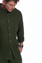 Įkelti vaizdą į galerijos rodinį, Chaki lino kostiumas