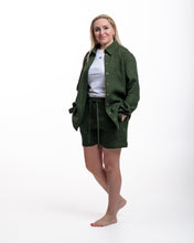 Įkelti vaizdą į galerijos rodinį, Chaki lino kostiumas su šortais