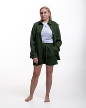 Įkelti vaizdą į galerijos rodinį, Chaki lino kostiumas su šortais