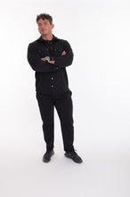 Įkelti vaizdą į galerijos rodinį, Juodas laisvalaikio kostiumas su bomberiu