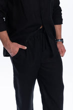 Įkelti vaizdą į galerijos rodinį, Juodas lino kostiumas