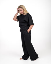 Įkelti vaizdą į galerijos rodinį, Juodas lino kostiumas su palaidine
