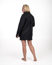 Įkelti vaizdą į galerijos rodinį, Juodas lino kostiumas su šortais