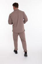 Įkelti vaizdą į galerijos rodinį, Kreminis laisvalaikio kostiumas su bomberiu