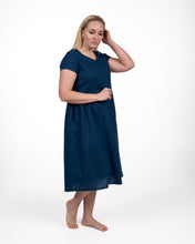 Įkelti vaizdą į galerijos rodinį, Mėlyna lininė suknelė ,,Smiltė"