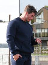 Įkelti vaizdą į galerijos rodinį, Mėlynas laisvalaikio kostiumas su pūkiu