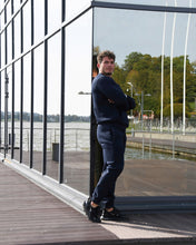 Įkelti vaizdą į galerijos rodinį, Mėlynas laisvalaikio kostiumas su pūkiu