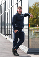 Įkelti vaizdą į galerijos rodinį, Mėlynas laisvalaikio kostiumas su pūkiu