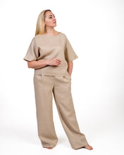 Įkelti vaizdą į galerijos rodinį, Natūralaus lino kostiumas su palaidine