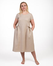 Įkelti vaizdą į galerijos rodinį, Natūralios spalvos lininė suknelė ,,Smiltė"