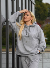 Įkelti vaizdą į galerijos rodinį, Melanžo spalvos laisvalaikio kostiumas