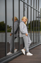 Įkelti vaizdą į galerijos rodinį, Melanžo spalvos laisvalaikio kostiumas