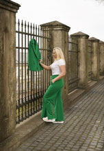 Įkelti vaizdą į galerijos rodinį, Žalios trikotažo kelnės