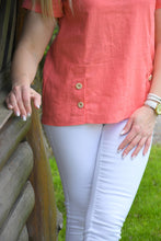 Įkelti vaizdą į galerijos rodinį, Pagaminta Lietuvoje  rožinė lininė palaidinė