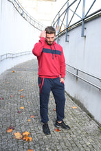 Įkelti vaizdą į galerijos rodinį, Mėlynos ir bordo spalvos vyriškas laisvalaikio kostiumas