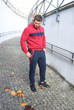 Įkelti vaizdą į galerijos rodinį, Mėlynos ir bordo spalvos vyriškas laisvalaikio kostiumas