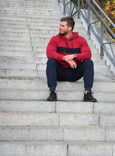 Įkelti vaizdą į galerijos rodinį, Mėlynos ir bordo spalvos vyriškas laisvalaikio kostiumas