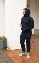 Įkelti vaizdą į galerijos rodinį, Lietuviški vyriški trenigai mėlyni su gobtvu