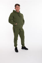 Įkelti vaizdą į galerijos rodinį, Chaki spalvos vyriškas džemperis. Su gobtuvu ir su kišenėmis
